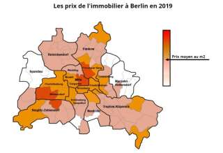 La carte des prix immobiliers à Berlin