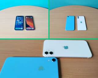 Le design de l'iPhone Xr (gauche) et de l'iPhone 11 (droite)