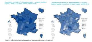 SNDS-DCIR, Santé publique France, données mises à jour au 31/12/2021