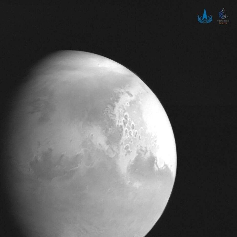 Photo de Mars prise de la sonde Tianwen-1