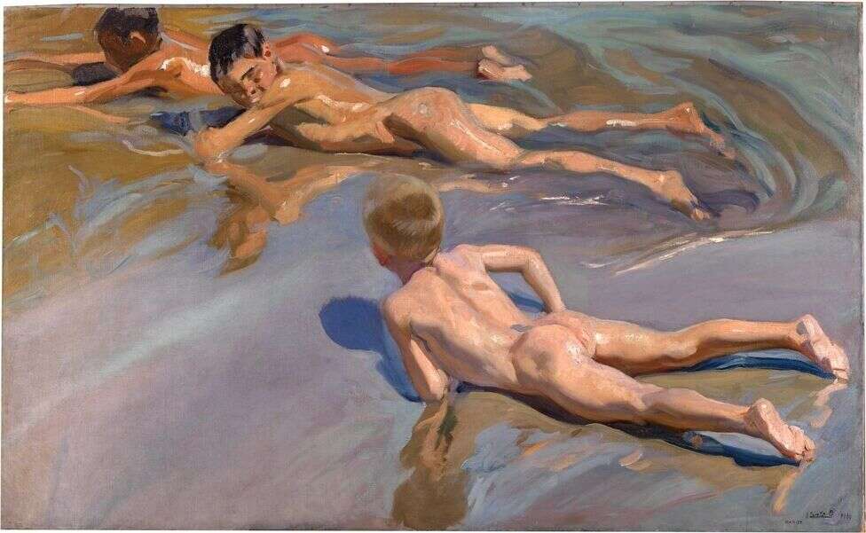 “Enfants à la plage” de Joaquín Sorolla (original)