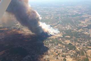 Un violent incendie se déclenche dans le Gard, plusieurs blessés et au moins 200 hectares brûlés