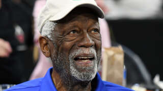 LAS VEGAS, NEVADA - JULY 21:  Basketball Hall of Fame member Bill Russell attends a game between the Minnesota Lynx and the Las Vegas Aces at the Mandalay Bay Events Center on July 21, 2019 in Las Vegas, Nevada. The Aces defeated the Lynx 79-74. NOTE TO USER: User expressly acknowledges and agrees that, by downloading and or using this photograph, User is consenting to the terms and conditions of the Getty Images License Agreement.  (Photo by Ethan Miller/Getty Images)
