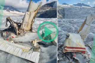 Avec la fonte des glaciers, cet avion a été retrouvé 54 ans après son crash