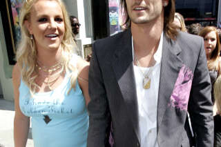 Britney Spears and her husband Kevin Federline attend the worldwide premiere of 