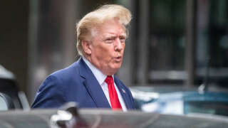 Donald Trump departs Trump Tower two days after FBI agents raided his Mar-a-Lago Palm Beach home, in New York City, New york, US, August 10, 2022. REUTERS/David 'Dee' Delgado