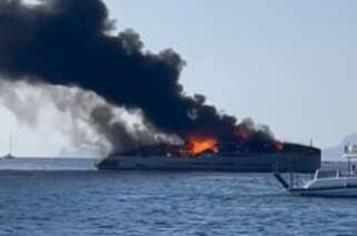 En Espagne, un yacht neuf à 25 millions d’euros détruit par les flammes