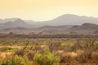 Desert land in Texas.