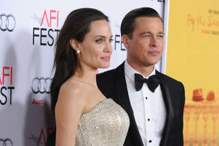 HOLLYWOOD, CA - NOVEMBER 05:  Angelina Jolie and Brad Pitt attend the premiere of 