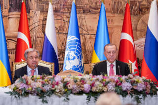 Erdogan et le patron de l’ONU en Ukraine, l’issue « politique » à la guerre au menu des discussions