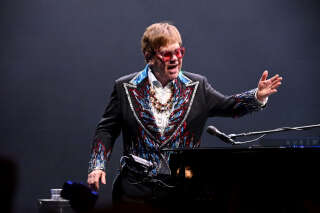 LEXINGTON, KENTUCKY - APRIL 09: Sir Elton John performs during his Farewell Yellow Brick Road Tour at Rupp Arena on April 09, 2022 in Lexington, Kentucky. (Photo by Stephen J. Cohen/Getty Images)