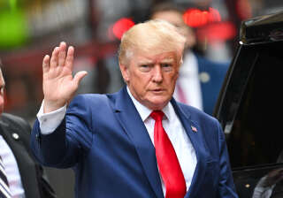NEW YORK, NEW YORK - AUGUST 10:  Former U.S. President Donald Trump leaves Trump Tower to meet with New York Attorney General Letitia James for a civil investigation on August 10, 2022 in New York City.  (Photo by James Devaney/GC Images)