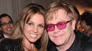 Brtiney Speats et Elton John à Los Angeles, le 24 février 2013.
