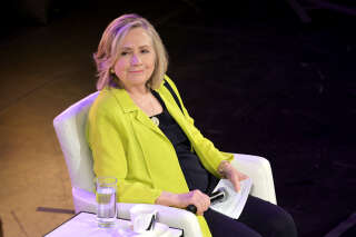 NEW YORK, NEW YORK - JULY 08: Hillary Clinton takes part in a panel discussion during BroadwayCon 2022 at The Manhattan Center on July 08, 2022 in New York City.   Michael Loccisano/Getty Images/AFP (Photo by Michael loccisano / GETTY IMAGES NORTH AMERICA / Getty Images via AFP)