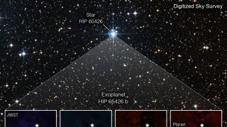 La première photo d’une exoplanète prise par le télescope James Webb.
