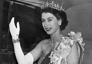 Portrait taken 07 June 1951 of the Princess Elizabeth of Great Britain, the future Queen, wearing a diamond crown. (Photo by AFP)