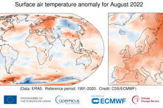 Ces cartes montrent à quel point cet été est le plus chaud jamais enregistré en Europe