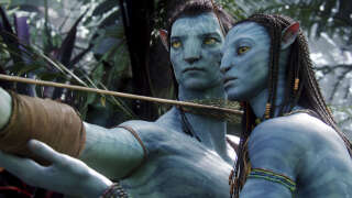 Les personnages de Jake Sully (Sam Worthington) et Neytiri (Zoe Saldana) dans « Avatar » de James Cameron.
