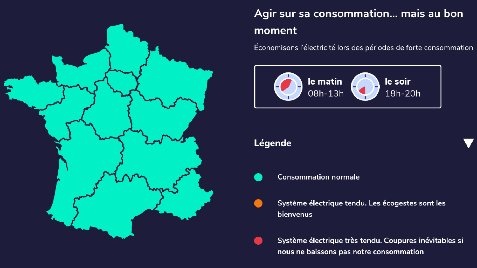Het weerbericht voor elektriciteit wordt binnenkort uitgezonden op France Télévisions