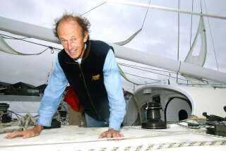 Le skippeur Canadien Mike Birch en novembre 2002, trois jours avant le départ de la Route du Rhum. (Marcel MOCHET / AFP)