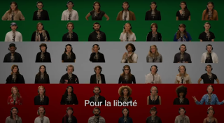 Une cinquantaine de personnalités françaises se sont réunies pour chanter en persan la chanson « Barayé » de Shervin Hajipour, arrangé par l’artiste français Benjamin Biolay, en soutien au peuple iranien.