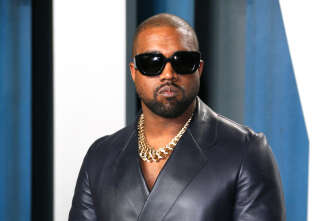 (FILES) In this file photo taken on February 9, 2020 Kanye West attends the 2020 Vanity Fair Oscar Party following the 92nd annual Oscars at The Wallis Annenberg Center for the Performing Arts in Beverly Hills. - German sportswear giant Adidas said October 25, 2022 it was ending its partnership with Kanye West after a series of anti-Semitic outbursts by the controversial rapper. (Photo by Jean-Baptiste Lacroix / AFP)