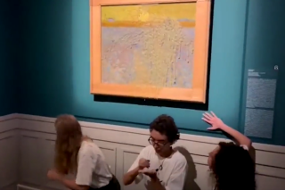 « Le Semeur » de Van Gogh exposé à Rome, à son tour aspergé par des militants écolos