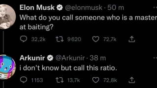 Frenchman Arkunir manages to beat Elon Musk on his own platform