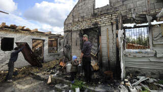 La Russie a bombardé Kiev et d’autres villes ukrainiennes, quelques jours après la libération de Kherson (Photo d’illustration : à Moshchun, dans la région de Kiev, en septembre).