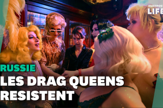 Alors que Vladimir Poutine mène une (autre) guerre contre la « propagande LGBT+ », des drag queens continuent de performer dans un bar moscovite.