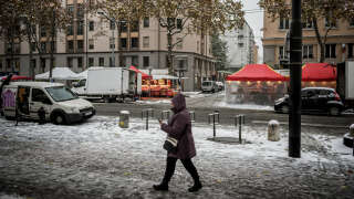 25 départements sont placés en vigilance orange pour neige et verglas ce mercredi 14 décembre (Photo d’illustration : à Lyon ce 13 décembre).