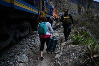Au Pérou, des centaines de touristes ont dû être évacués du Machu Pichu