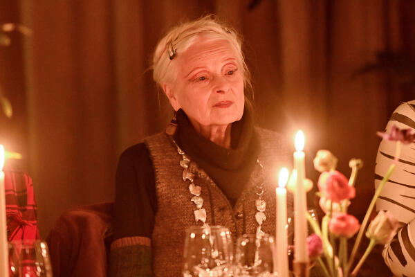 CHIPPING NORTON, ENGLAND - DECEMBER 01: Dame Vivienne Westwood attends a welcome dinner during BoF VOICES 2021 at Soho Farmhouse on December 01, 2021 in Oxfordshire, England. (Photo by Samir Hussein/Getty Images for BoF VOICES)