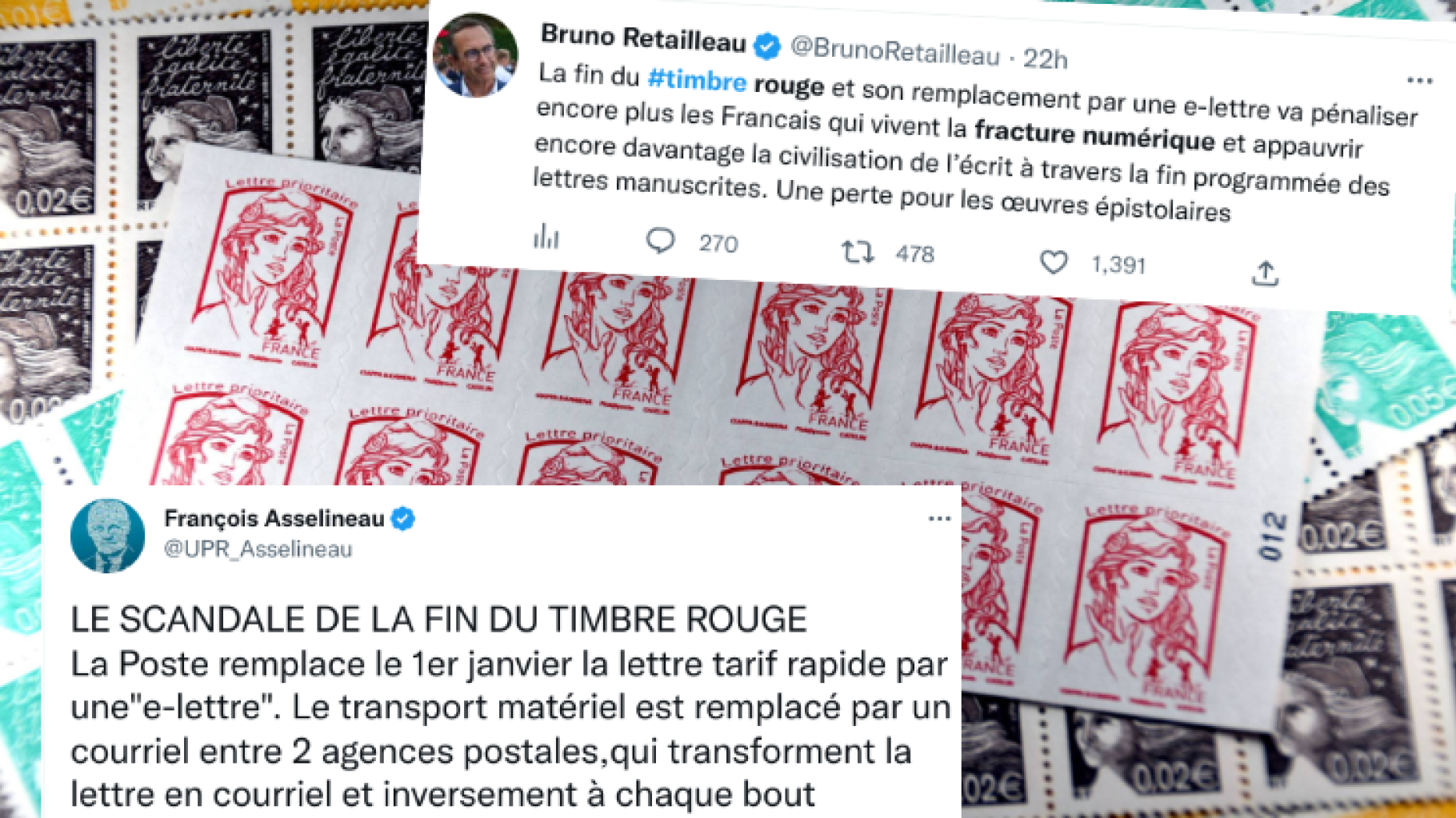 Sept questions sur la suppression du timbre rouge annoncée par La Poste