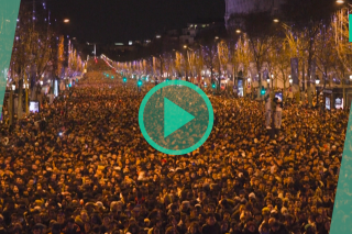 Nouvel An : plus d'un million de personnes sur les Champs-Elysées, sans  aucun incident important