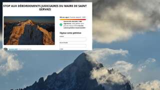 La pétition dénonce les plaintes de Jean-Marc Peillex contre les alpinistes.