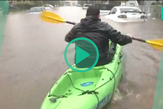 Après les inondations, ces Californiens ont dû adapter leurs moyens de locomotion