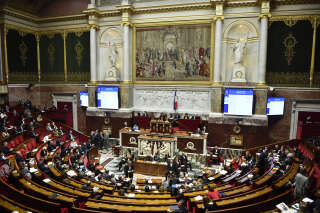 L’hémicycle de l’Assemblée nationale photographié le 10 janvier (Photo d’illustration).