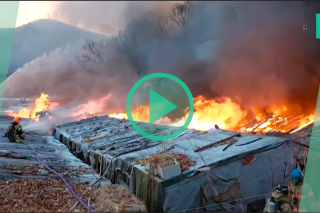 Le bidonville de Guryong, l’un des derniers de Séoul, ravagé par un incendie