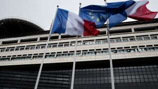 A picture shows a view of the French Economy and Finance Ministry, dubbed 