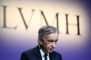 World's top luxury group LVMH head Bernard Arnault presents the group's annual results 2022 in Paris on January 26, 2023. - LVMH said that its sales and net profit both hit new heights last year, driven by strong demand in Europe and the United States. Sales came in at 79 billion euros ($86 billion) and net profit at 14 billion euros for 2022 -- both new records for the group, whose brands include Bulgari, Givenchy, Louis Vuitton, and TAG Heuer. (Photo by Stefano Rellandini / AFP)