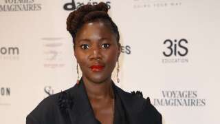 French filmmaker Alice Diop poses  during a photocall upon arrival to attend the 28th Lumieres Awards ceremony at the Forum des Images in Paris on January 16, 2023. - The French-speaking film awards ceremony is organised by the Academie des Lumieres, consisting of international press representatives based in Paris. (Photo by Thomas SAMSON / AFP)