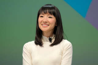 CANNES, FRANCE - JUNE 17: Founder of KonMari Media, Inc. Marie Kondo speaks on stage during the BlueCurrent session at the Cannes Lions 2019 : Day One on June 17, 2019 in Cannes, France. (Photo by Richard Bord/Getty Images for Cannes Lions)