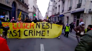 Le 28 janvier, la Fédération pour le Droit au Logement a manifesté à Paris contre cette loi anti-squat