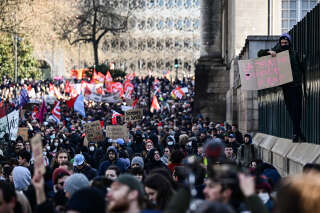 Ce mardi 7 février, comme ici à Nantes, les Français étaient de nouveau appelés à cesser le travail et à manifester leur opposition à la réforme des retraites.