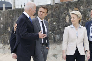 Macron retrouve les Européens pour concrétiser la riposte économique à Biden
