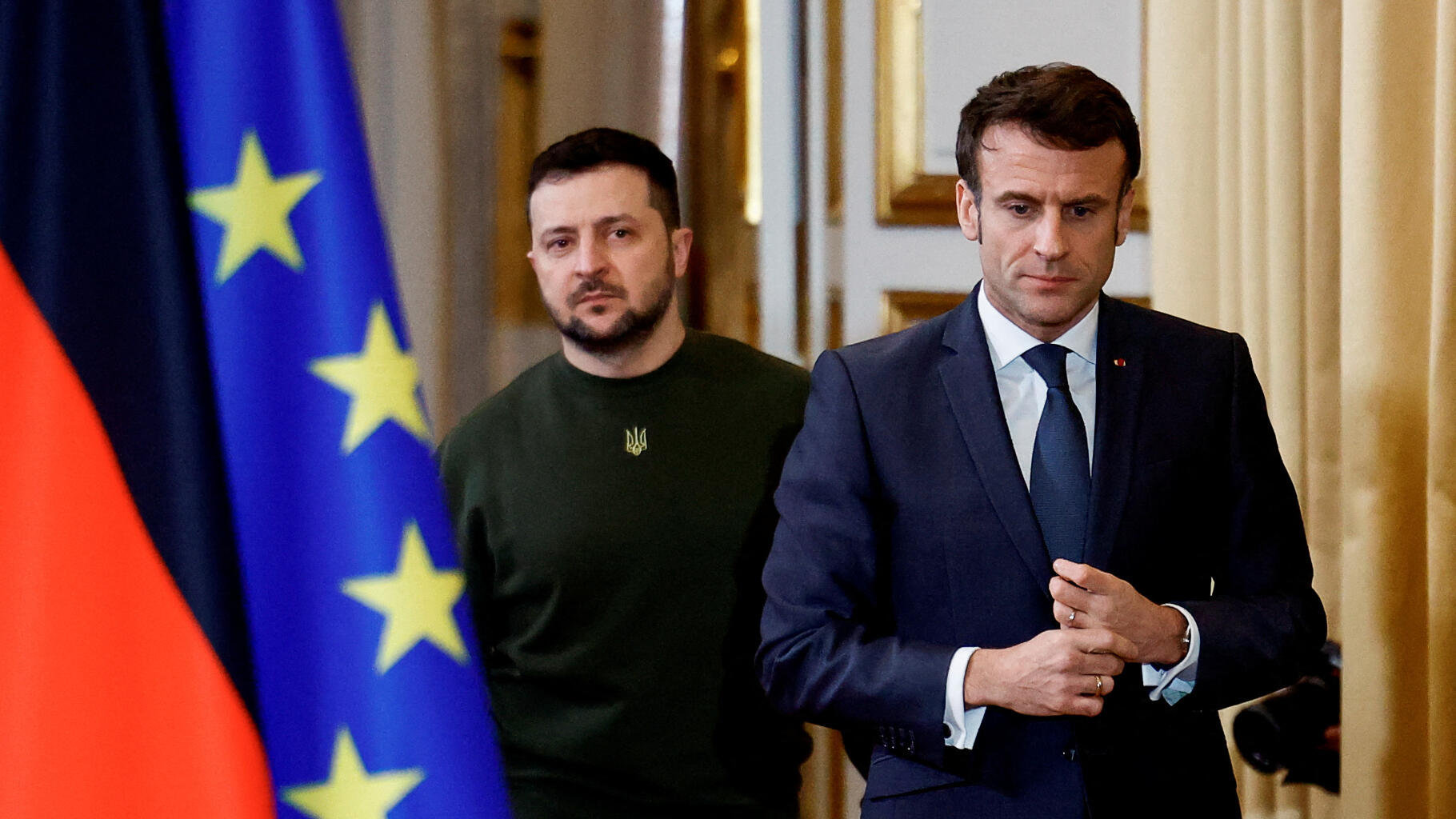 Zelensky et Macron dans le même avion pour le sommet de Bruxelles ce jeudi