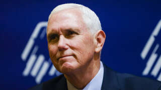 (FILES) In this file photo taken on November 18, 2022 former US Vice President Mike Pence attends the Republican Jewish Coalition Annual Leadership Meeting in Las Vegas, Nevada. - Former US vice president Mike Pence has been subpoenaed by the special counsel investigating Donald Trump and his role in the January 6, 2021 assault on the Capitol, US media reported February 9, 2023. (Photo by Wade Vandervort / AFP)