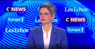 Sandrine Rousseau sur le plateau de CNews ce dimanche 12 février