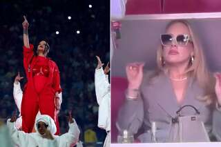 La star des tribunes pendant le show de Rihanna au Super Bowl, c’était Adele
